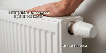 Peteklerin Donmaması İçin Ne Yapmalı?