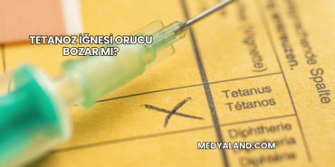 Tetanoz İğnesi Orucu Bozar mı?