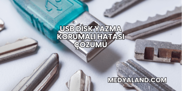 USB Disk Yazma Korumalı Hatası Çözümü