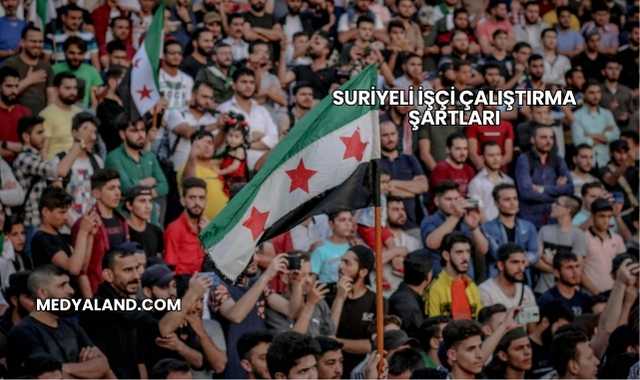 Suriyeli İşçi Çalıştırma Şartları