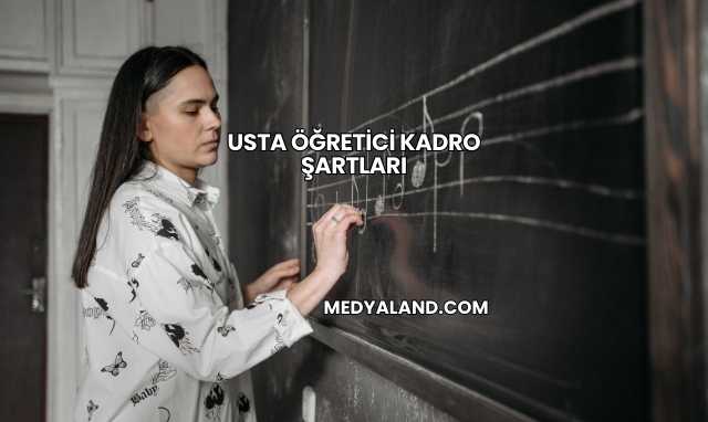 Usta Öğretici Kadro Şartları