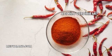 Acı Kilo Verdirir mi?