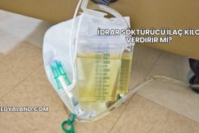 İdrar Söktürücü İlaç Kilo Verdirir mi?