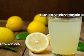 Limon Suyu Kilo Verdirir mi?