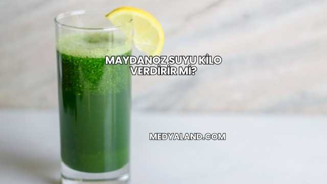 Maydanoz Suyu Kilo Verdirir mi?