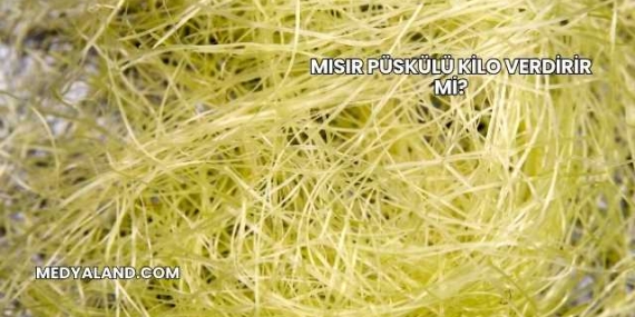 Mısır Püskülü Kilo Verdirir mi?