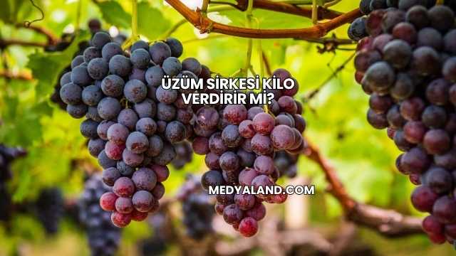 Üzüm Sirkesi Kilo Verdirir mi?