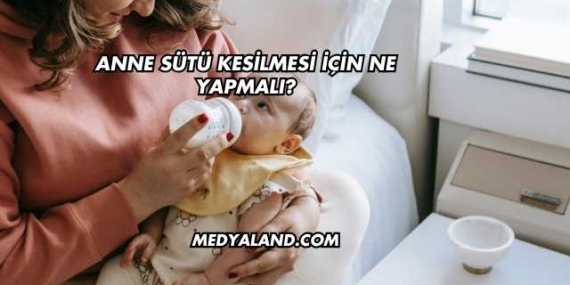 Anne Sütü Kesilmesi İçin Ne Yapmalı?