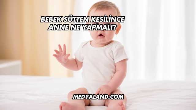 Bebek Sütten Kesilince Anne Ne Yapmalı?