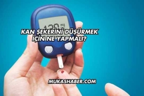 Kan Şekerini Düşürmek İçin Ne Yapmalı?