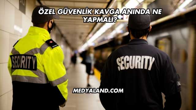 Özel Güvenlik Kavga Anında Ne Yapmalı?