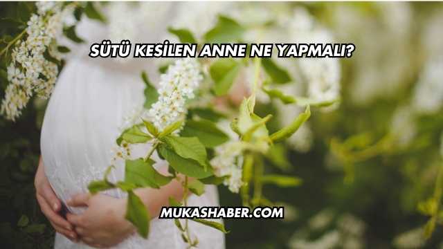 Sütü Kesilen Anne Ne Yapmalı?