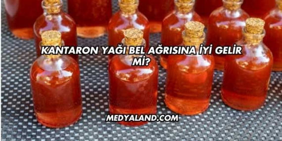 Kantaron Yağı Bel Ağrısına İyi Gelir mi?