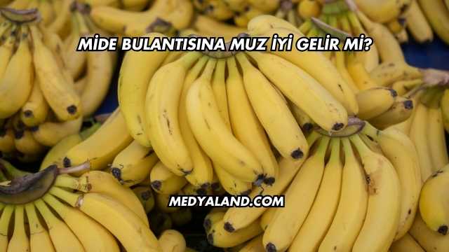 Mide Bulantısına Muz İyi Gelir mi?