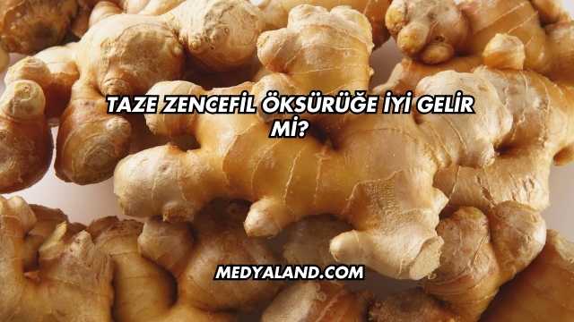 Taze Zencefil Öksürüğe İyi Gelir mi?