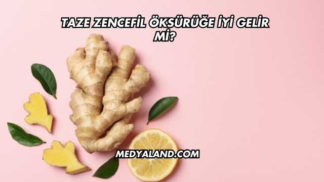 Taze Zencefil Öksürüğe İyi Gelir mi?