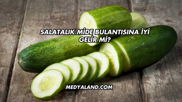 Salatalık Mide Bulantısına İyi Gelir mi?