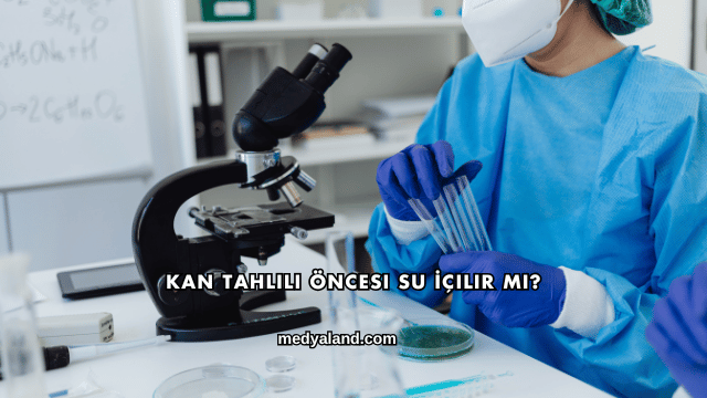 Kan Tahlili Öncesi Su İçilir mi?