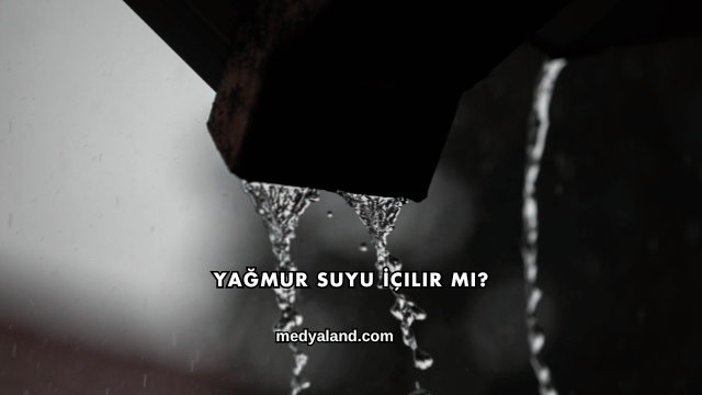 Yağmur Suyu İçilir mi?