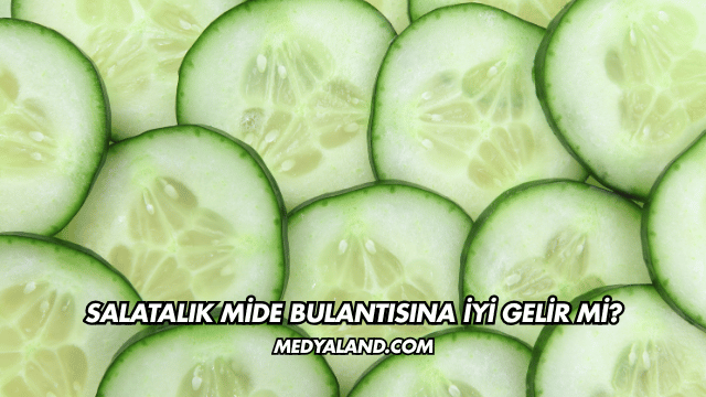 Salatalık Mide Bulantısına İyi Gelir mi?