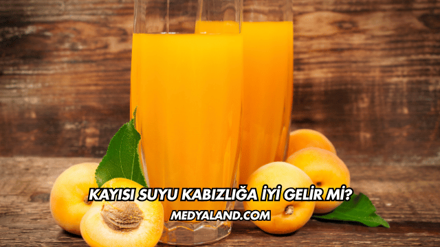 Kayısı Suyu Kabızlığa İyi Gelir mi?